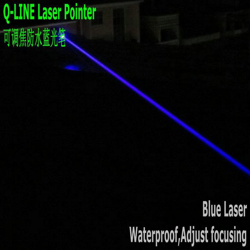 Q-LINE 450nm 50mW-black蓝光激光手电(可调焦防水)